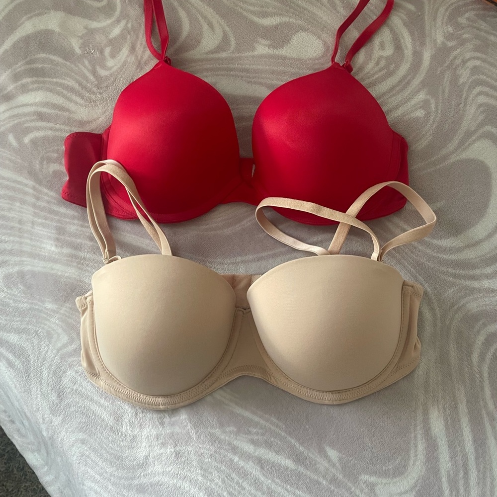 Red & Nude women bra